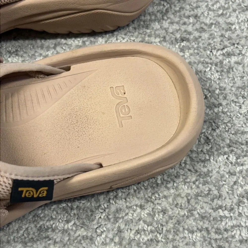 Teva Sandals Womens 7 Hurricane Verge Sporty Slip On Slide Mesh Pink Peach